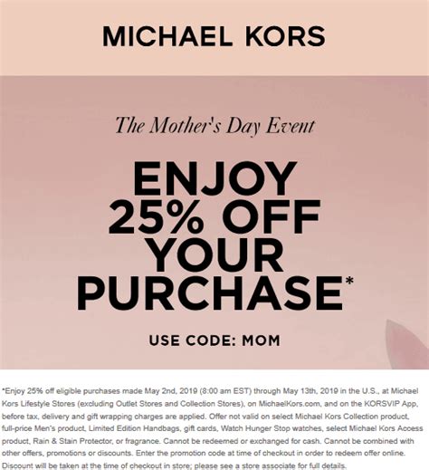 michael kors code promo canada|michael kors additional discount.